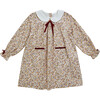 Baby Leela Floral Peter Pan Collar Long Sleeve Dress, Multicolors - Dresses - 1 - thumbnail