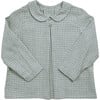 Baby Darius Vichy Peter Pan Collar Long Sleeve Shirt, Grey - Shirts - 1 - thumbnail