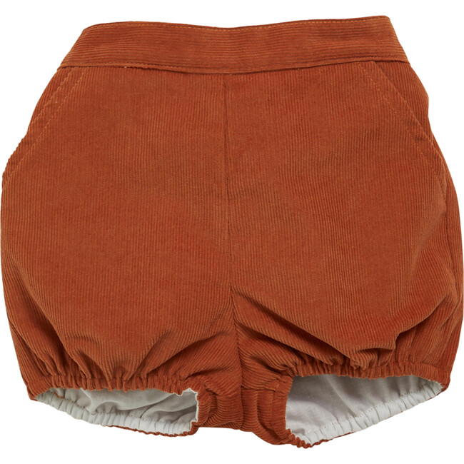 Baby Magpie Corduroy Elastic Waist Bloomer, Toffee - Bloomers - 1