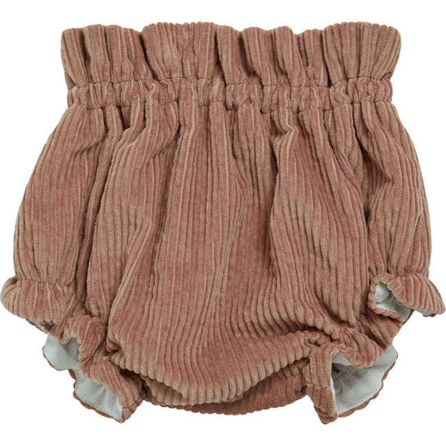 Baby Kuka Wale Corduroy Ruffle Bloomer, Dusty Pink