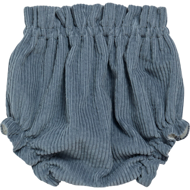 Baby Kuka Wale Corduroy Ruffle Bloomer, Dusty Blue