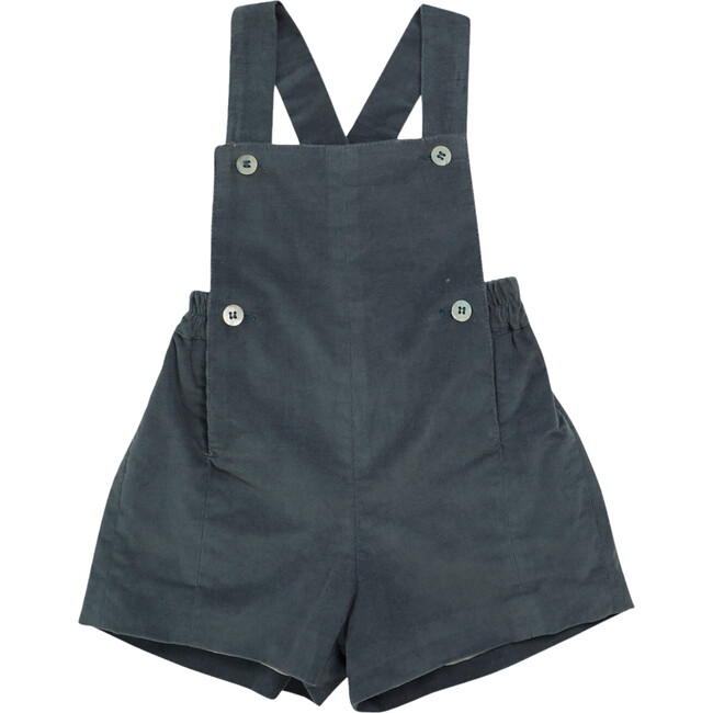 Baby Hector Corduroy Short Dungaree, Midnight Blue