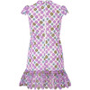 Sadie Floral Embroidered Short Flutter Sleeve Mini Dress, Multicolors - Dresses - 2