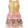 Harper Sequin Floral Print Sleeveless Tiered Skirt Dress, Multicolors - Dresses - 2