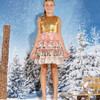 Harper Sequin Floral Print Sleeveless Tiered Skirt Dress, Multicolors - Dresses - 7