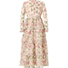 Ella Floral Print Long Sleeve Tiered Frill Skirt Maxi Dress, Multicolors - Dresses - 2