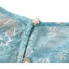 Gabriella Lace Long Sleeve Back Button Top, Cerulean - Blouses - 5