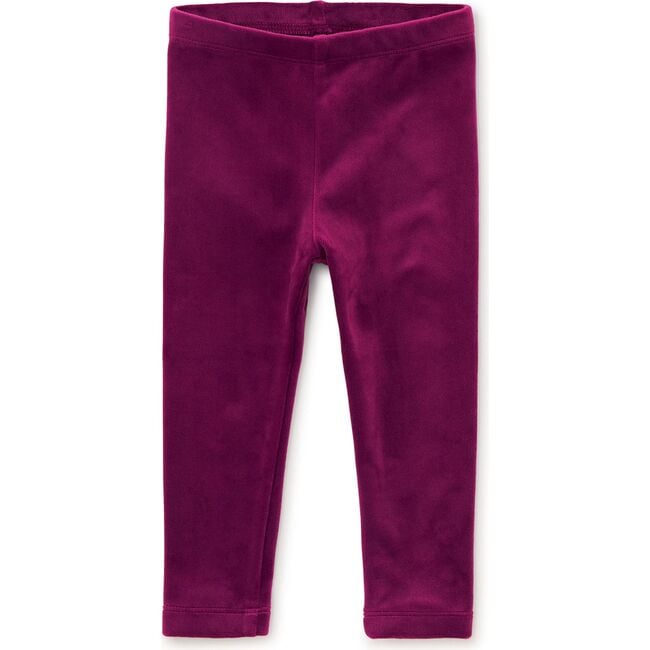 Velour Comfortable Fit Stretch Leggings, Cosmic Berry - Leggings - 4