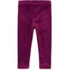 Velour Comfortable Fit Stretch Leggings, Cosmic Berry - Leggings - 4