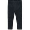 Velour Comfortable Fit Stretch Leggings, Jet Black - Leggings - 5