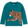 Tiger Prowl Double Sided Crew Neck Long Sleeve T-Shirt, Scuba - T-Shirts - 1 - thumbnail