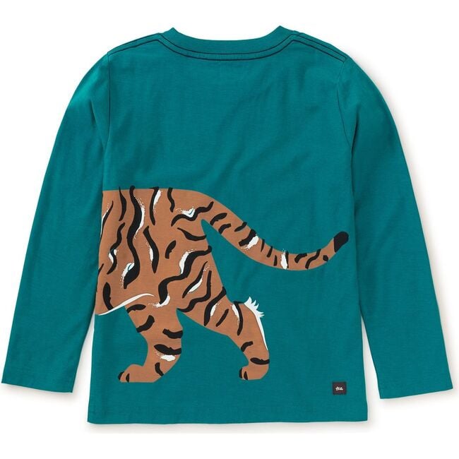 Tiger Prowl Double Sided Crew Neck Long Sleeve T-Shirt, Scuba - T-Shirts - 3