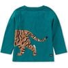 Tiger Prowl Double Sided Crew Neck Long Sleeve T-Shirt, Scuba - T-Shirts - 5