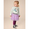 Tiered Elastic Waistband 2-Tiered Mini Tulle Skirt, Sheer Lilac - Skirts - 3