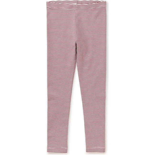 Striped Super-Soft Leggings, Cassis - Leggings - 2