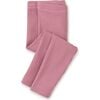 Pointelle Knit Stretch Leggings, Antique Rose - Leggings - 3