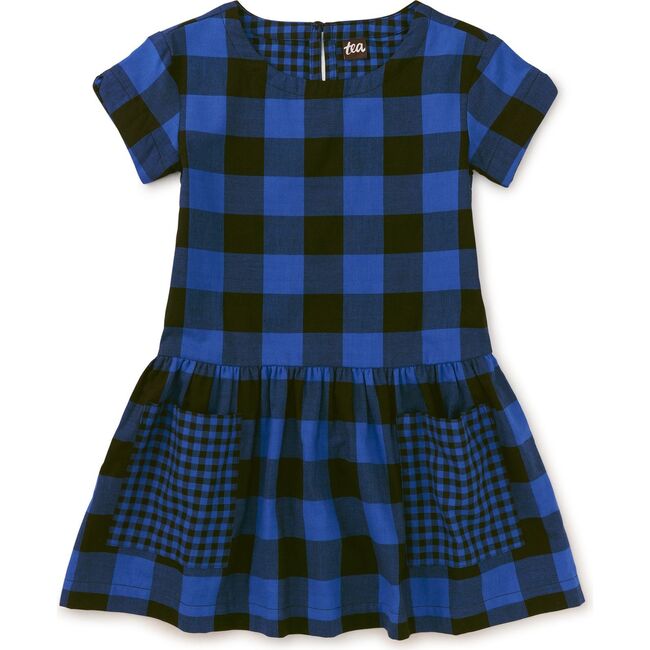 Pocketful Of Fun Plaid Short Sleeve Back Zip Dress, Bursa