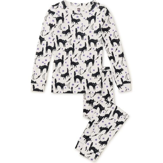 Goodnight Halloween Print Pajama Set, Scaredy Cat