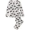 Goodnight Halloween Print Pajama Set, Scaredy Cat - Pajamas - 1 - thumbnail