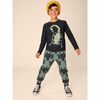 Scorpion Glow Graphic Print Long Sleeve T-Shirt, Jet Black - T-Shirts - 4