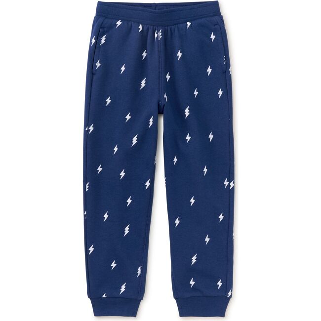 Going Places Elastic Waist Drawstring Pocket Joggers, Lightning Bolts