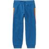 Stripe-Out Elastic Waist Drawstring Pocket Joggers, Mariner Blue - Sweatpants - 2