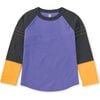 Explorer Colorblock Raglan Long Sleeve Pintuck T-Shirt, Han Purple - T-Shirts - 1 - thumbnail