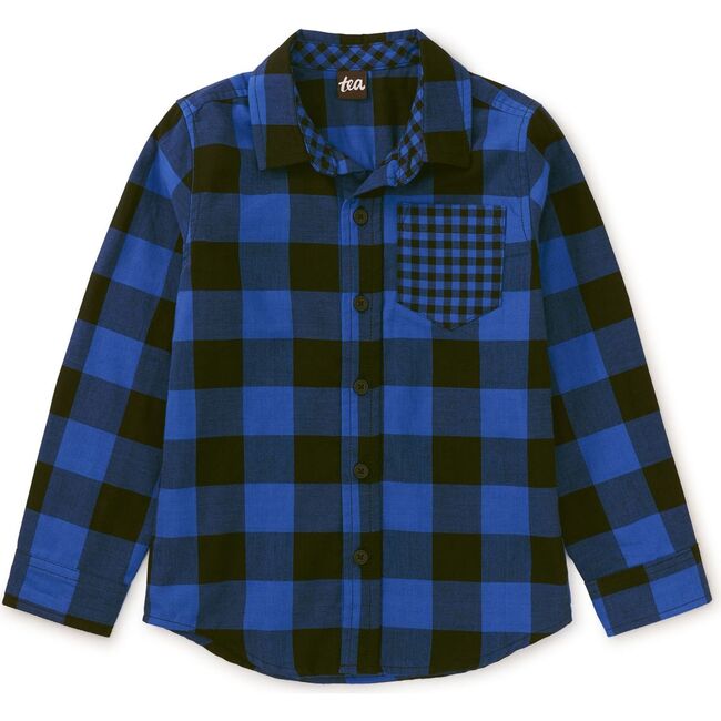 Double Weave Plaid Chest Pocket Button-Up Shirt, Bursa