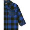 Double Weave Plaid Chest Pocket Button-Up Shirt, Bursa - Shirts - 2