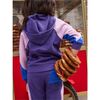 Colorblock Long Sleeve Kangaroo Pocket Hoodie, Dusty Purple - Sweatshirts - 4