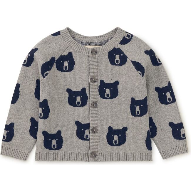 Babys Iconic High Hip Button-Up Cardigan, Baby Bears