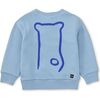 Babys Bear Face Graphic Print Long Sleeve Popover, Scenic Blue - Sweatshirts - 2