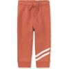 Speedy Striped Baby Joggers, Copper - Sweatpants - 1 - thumbnail