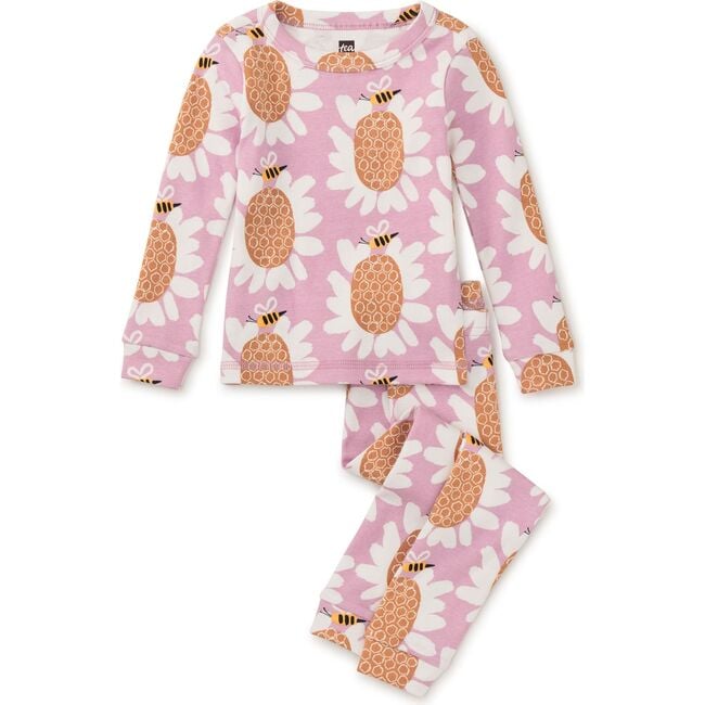 Goodnight Pajama Set, Honey Bee Sunflower - Pajamas - 3