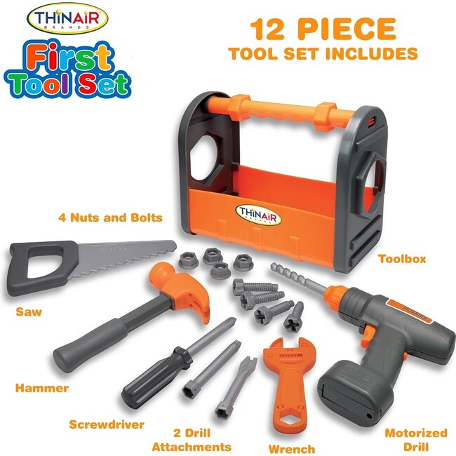 ThinAir Brands Preschool 12pc Tool Set