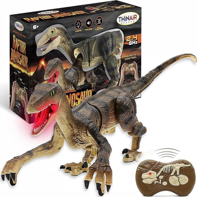 ThinAir Brands RC Dinosaur - Raptor W/Sound & Light