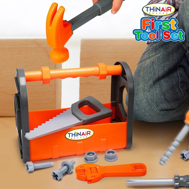 ThinAir Brands Preschool 12pc Tool Set - Role Play Toys - 5