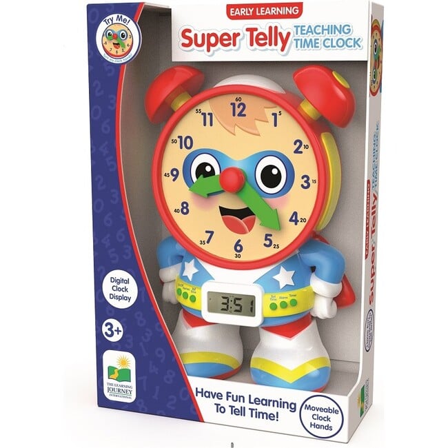 The Learning Journey Super Telly Teaching Time Clock - primary - Developmental Toys - 2