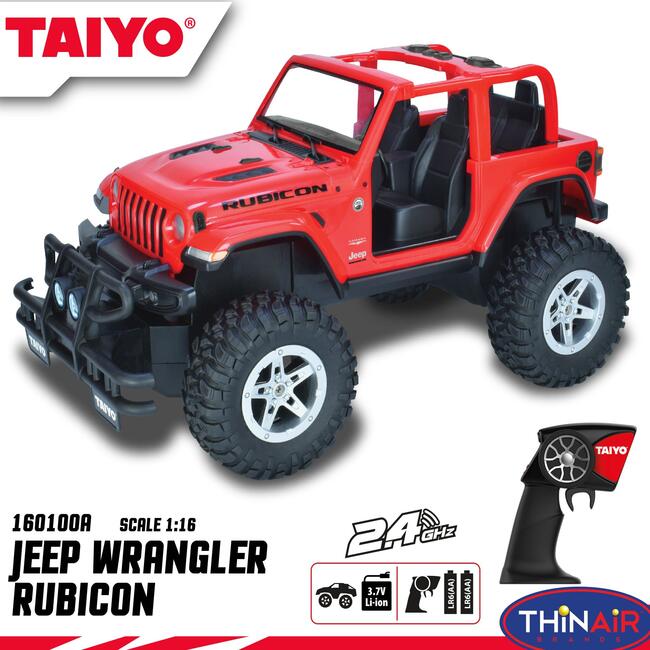 Thin Air Brands Jeep Rubicon 1:16 Scale RC - Remote Control - 3