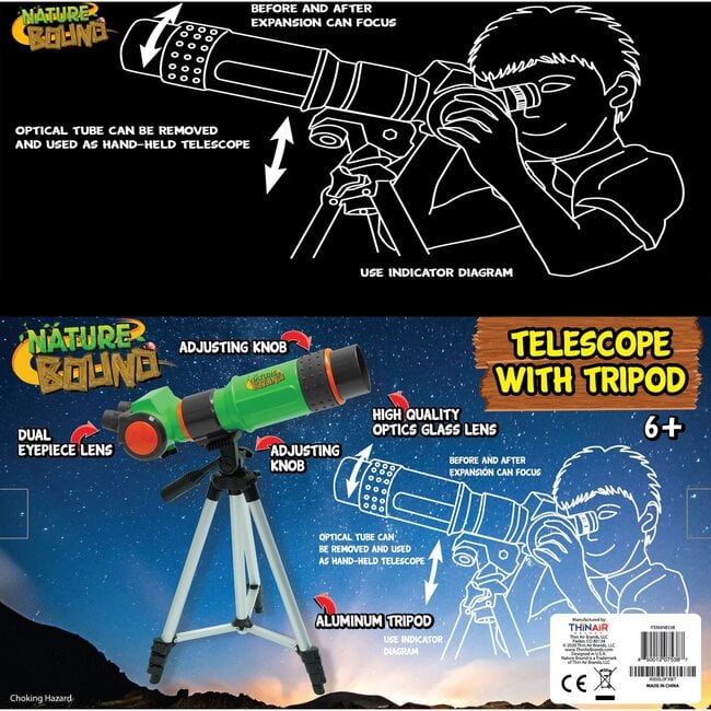 Thin Air Brands Telescope with Tripod - STEM Toys - 5