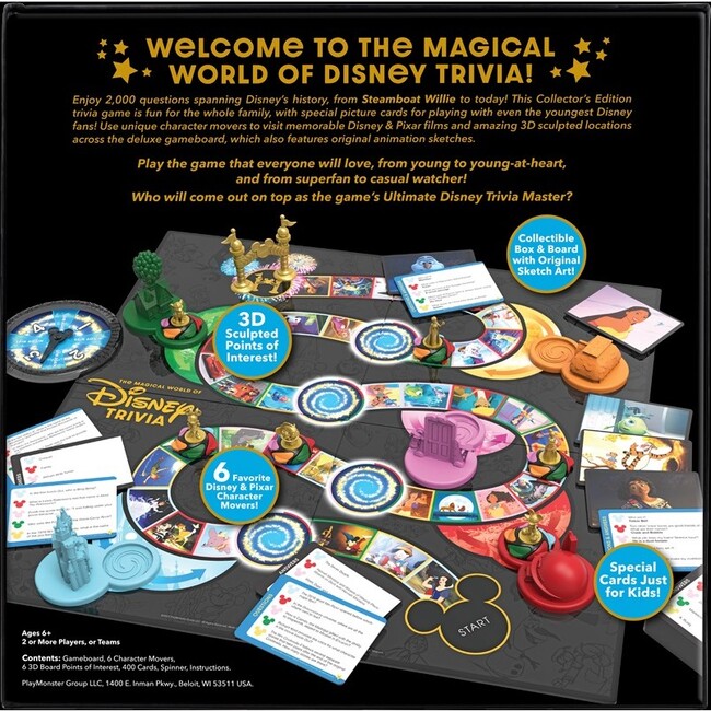 Playmonster The Magical World of Disney - Trivia: 100 Years of Wonder - Games - 3