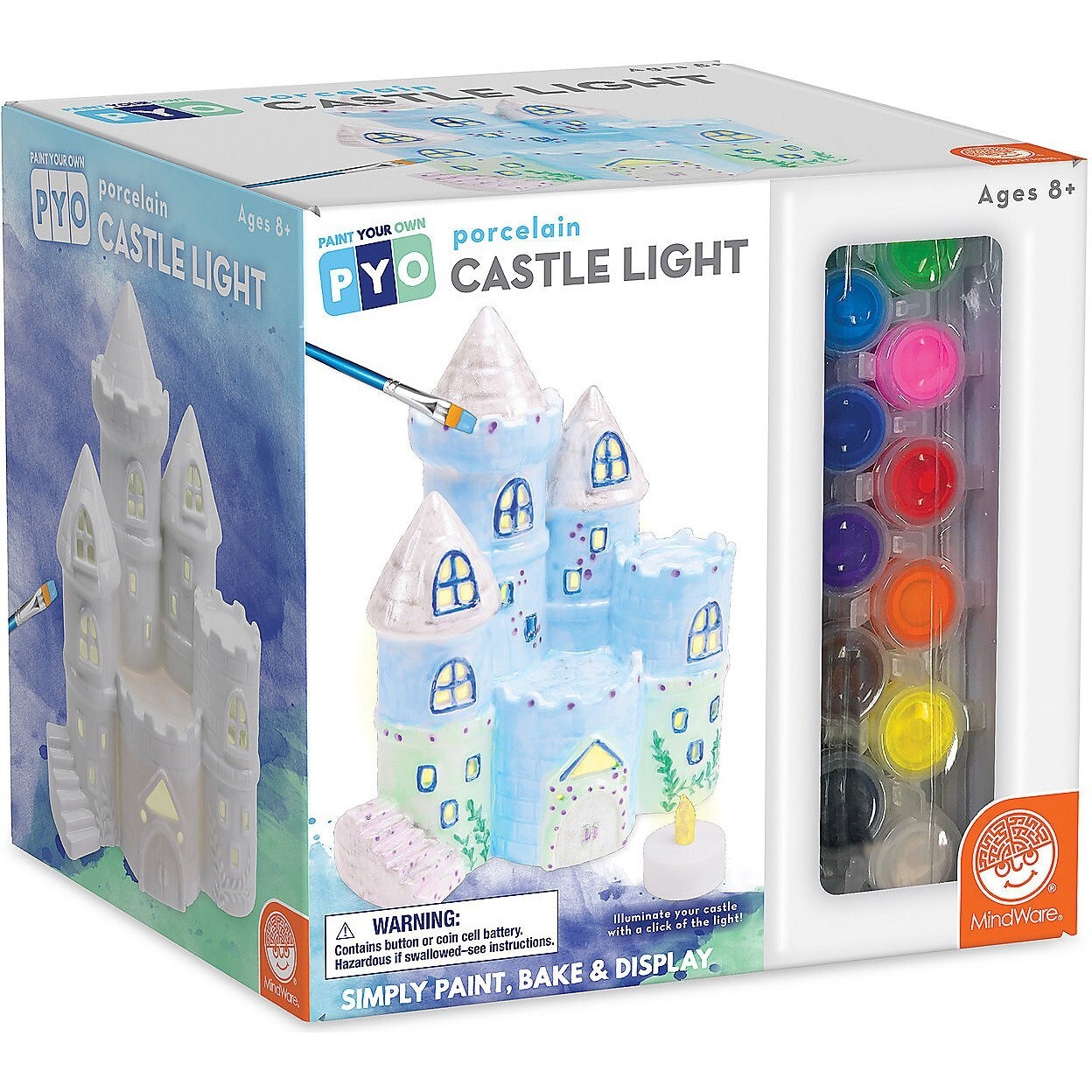 Mindware Paint Your Own Porcelain Castle Light - Arts & Crafts - 1