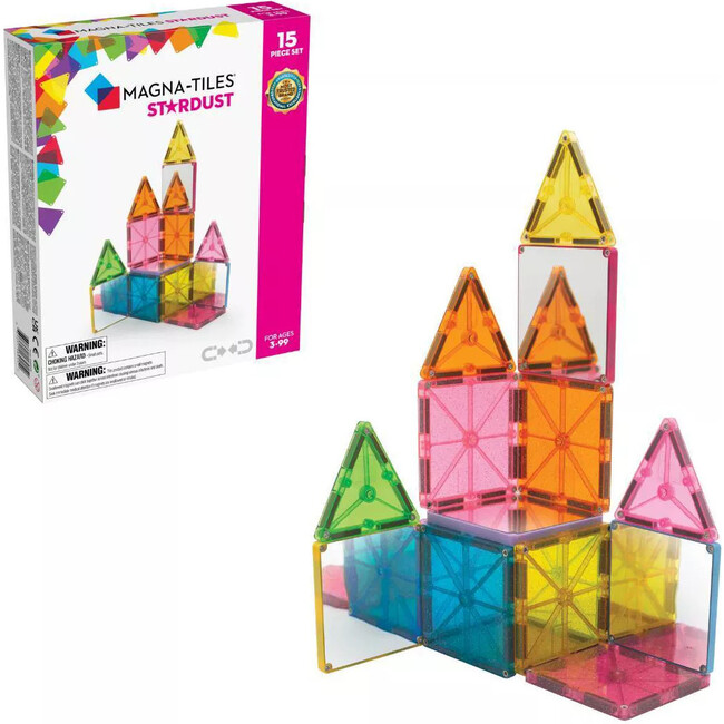 Magna-Tiles Stardust 15pc Expansion Set