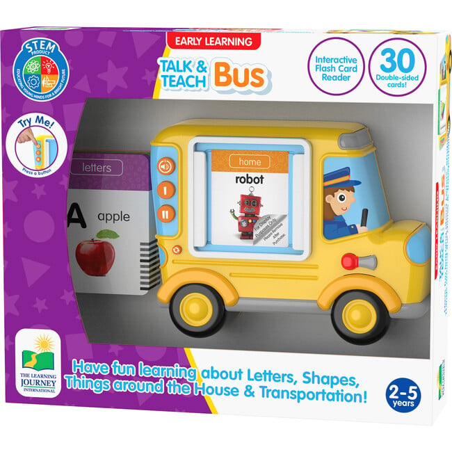 Learning Journey Talk & Teach Bus (Flash Card Reader) - Developmental Toys - 2