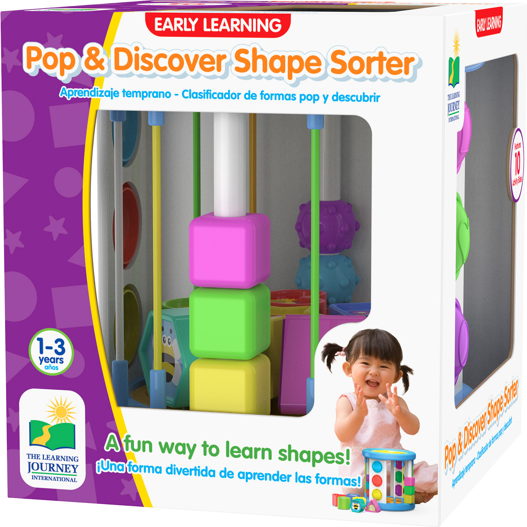 Learning Journey Pop & Discover Shape Sorter - Developmental Toys - 1