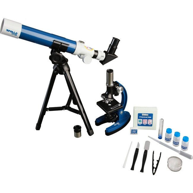 ExploreOne Apollo Telescope & Micro Microscope Set with Case - STEM Toys - 2