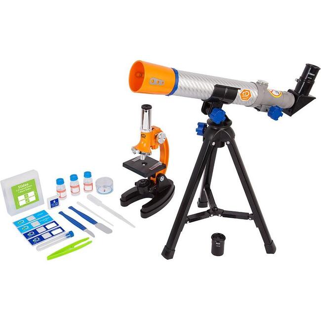 Discovery  Telescope & Microscope Combo Set with Case