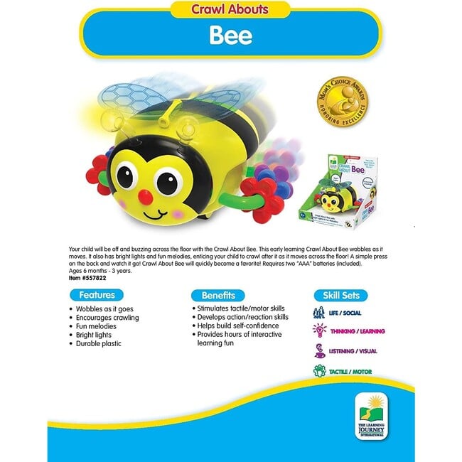 Learning Journey Crawl About Bee - Developmental Toys - 4