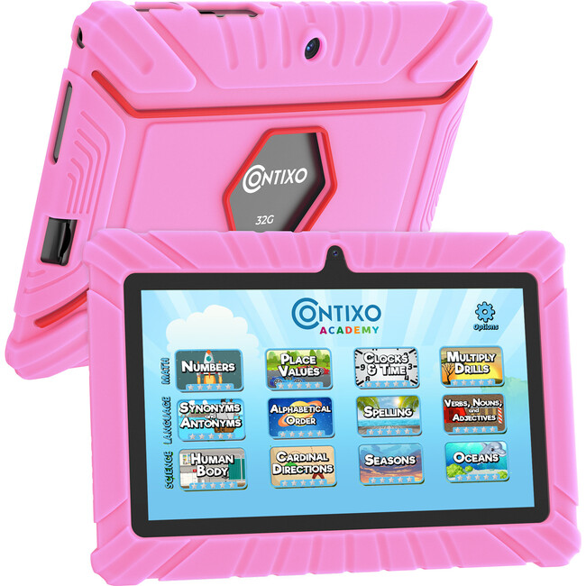 Contixo V8 32GB 7"" Kids Contixo Academy Tablet, Pink