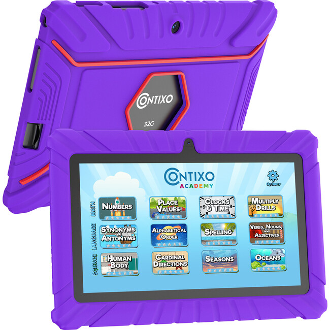 Contixo V8 32GB 7"" Kids Contixo Academy Tablet, Purple